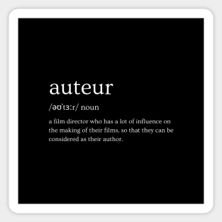 Auteur - Definition Sticker